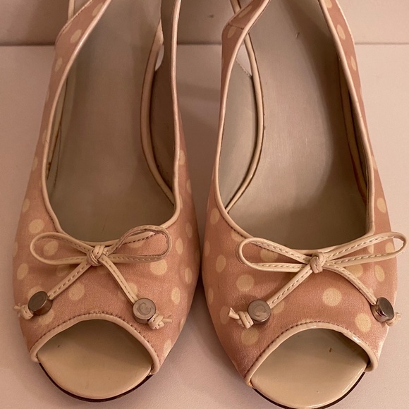 Circa Joan & David Pink Polka Dot w/ Bow Heels - Picture 7 of 12
